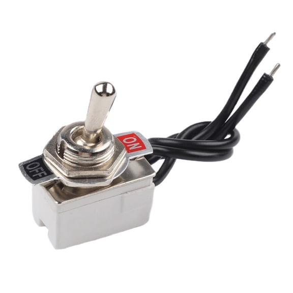 Homena KNS2 SPST Toggle Switch Wired Rocker 6A125V Simple On Off Electrical Switch