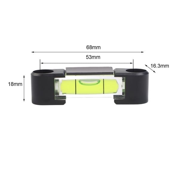 Homena Level Bubble Beads Cylinder High Precision Leveller Bubble Horizontal Bead Daily Leveling Magnet Liquid Level Indicator 1PC