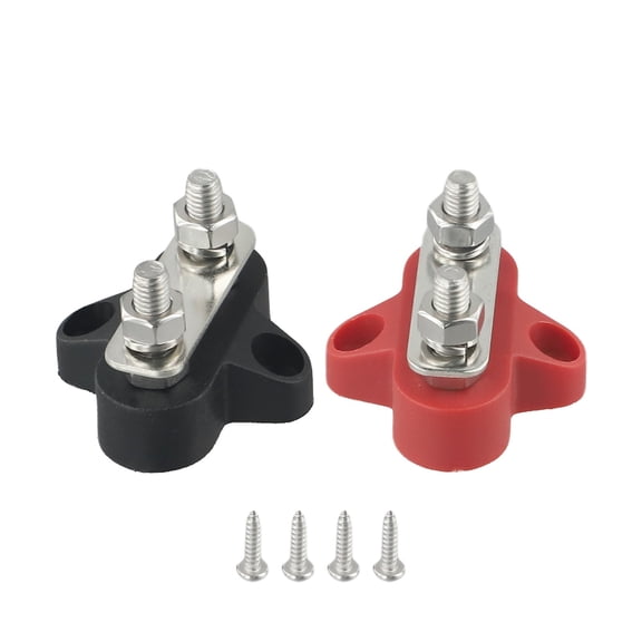 Homena M6 Busbar Terminal Battery Terminal Blocks Power Connections 12V 48V Busbar Terminal Easy To Install For Car Marine