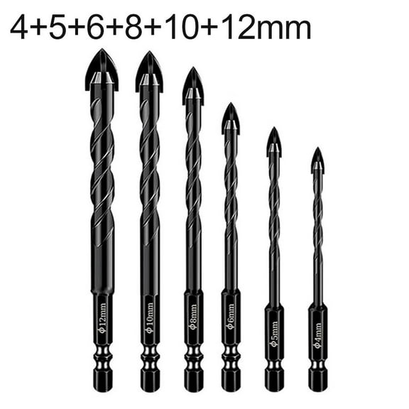 Homena Masonry Drill Bits Set with Tungsten Carbide Tips for Various Surfaces