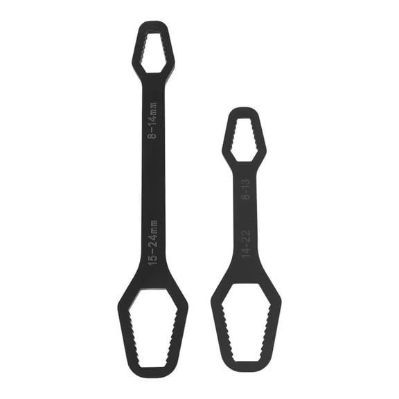 Homena Multi Use 2pcs Adjustable Wrench Set Double Ended 8mm 22mm for Nuts and Bolts