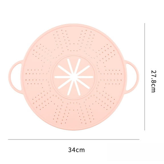 Homena Multifunction Silicone Spill Stopper Lid:Steamer,Pot Holder & Oil Baffle!