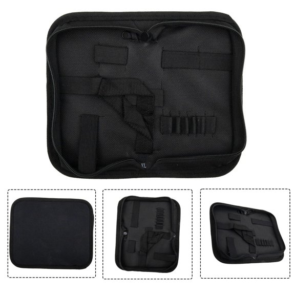 Homena Oxford Cloth Toolkit Bag Portable Tool Storage Bag Screws Nuts Drill Hardware Multi-function Repair Kit Bag Tool Bag Pouch