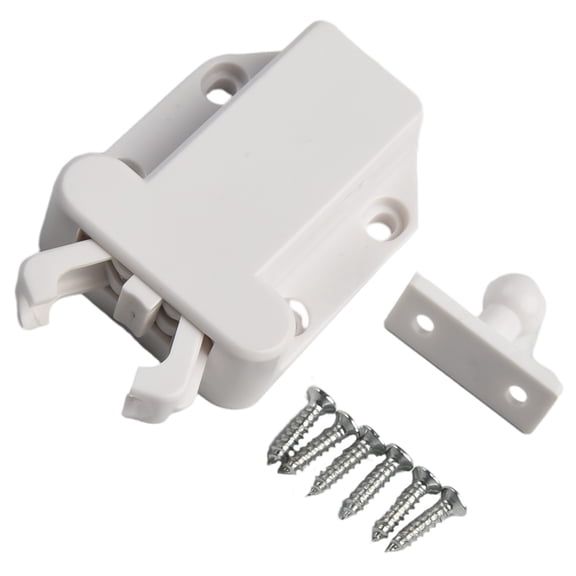 Homena Plastic Catch Lock Hatch Push Attic Cupboard Latch Press Lock Cabinet Panel