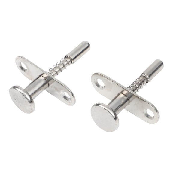 Homena Plunger Latches 2pc Springloaded Iron Head for Furniture Cabinet Replacement Total Length Sizes 50 55 60 65 70 85mm