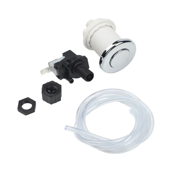 Homena Pneumatic Switch On Off Push Air Switch Button 32mm For Bathtub Spa Waste Garbage Disposal Switch 125-250V 16A
