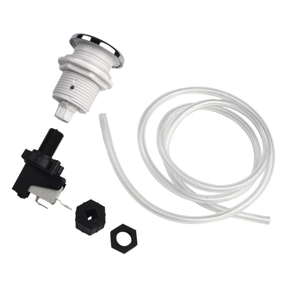 Homena Pneumatic Switch On Off Push Air Switch Button 32mm For Bathtub Spa Waste Garbage Disposal Switch 125-250V 16A