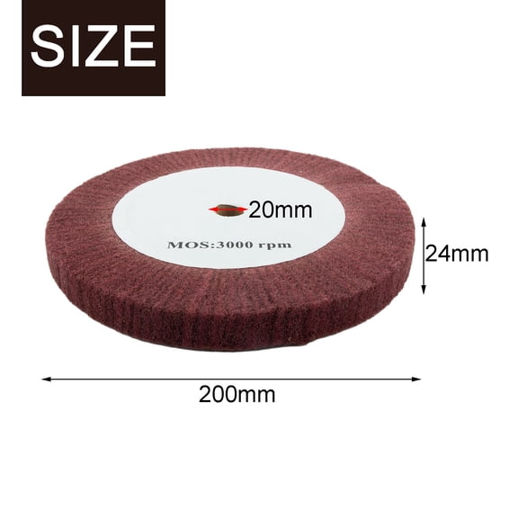 Homena Polishing Wheel 4 12 Nylon Fleece Flap Polishing Wheel Ideal for Final Sanding of Wood or Metal with 320 Grit Abrasive