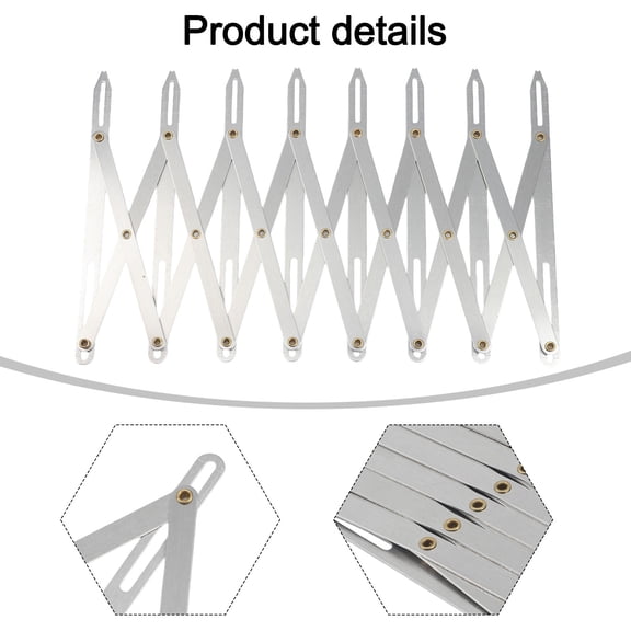 Homena Portable Aluminum Adjustable Sewing Gauge for Precise Button Spacing in Sewing