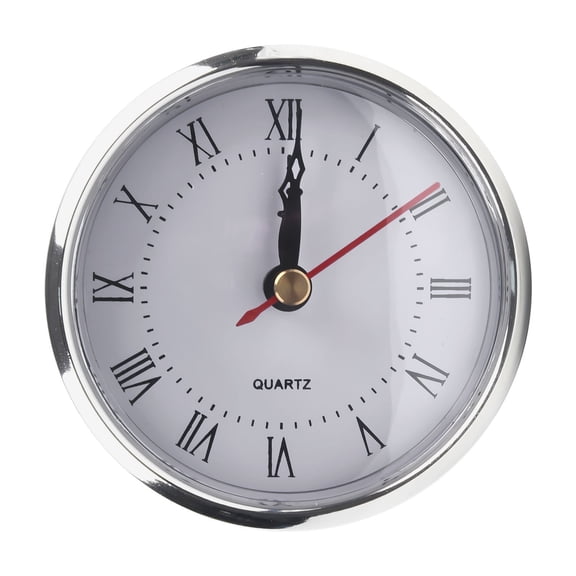 Homena Professional Grade 80mm Quartz Clock Insert with Arabic Roman Numerals