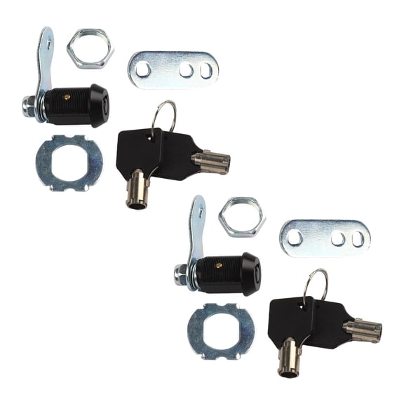 Homena RV Cam Lock Set 2Pcs for Storage Doors and Toolboxes with Keyed Alike Feature