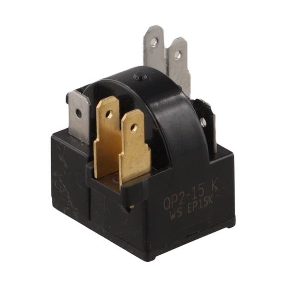 Homena Refrigerator Starter Relay 6Pin QP2-15H with Overload Protection Suitable for Home and Commercial Refrigerator Repairs