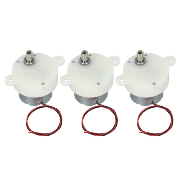 Homena Reliable Performance DC 6V Motor Set with Dual Flat Shafts and Low RPM