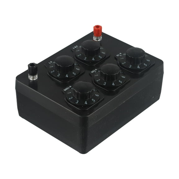 Homena Resistor Resistance Box 5 Switchable Ranges 9999.9 Decade Boxes Experimental Equipment J2361 Variable Decade Resistor Brand New
