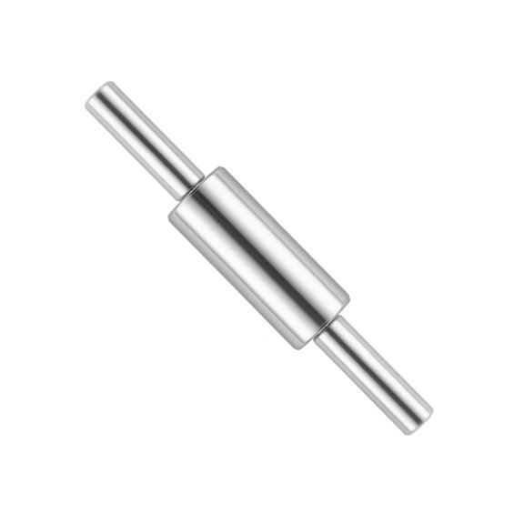Homena Rotatable Stainless Steel Rolling Pin for Dumpling Wrappers and Noodles
