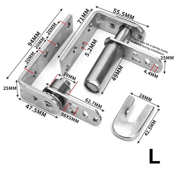 Homena Rust Resistant Double Action SelfReturn Door Hinges Stainless Steel Cafe Bar