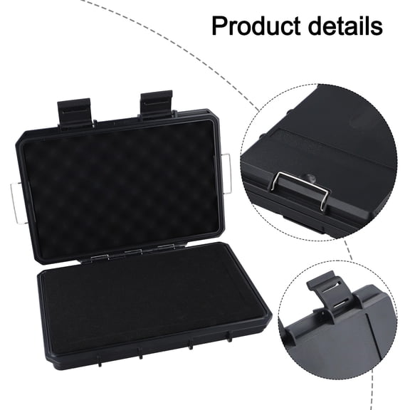 Homena Sealed Safety Case Toolbox Airtight Waterproof Tool Box Instrument Case Dry Box Safety Box Plastic Storage Box