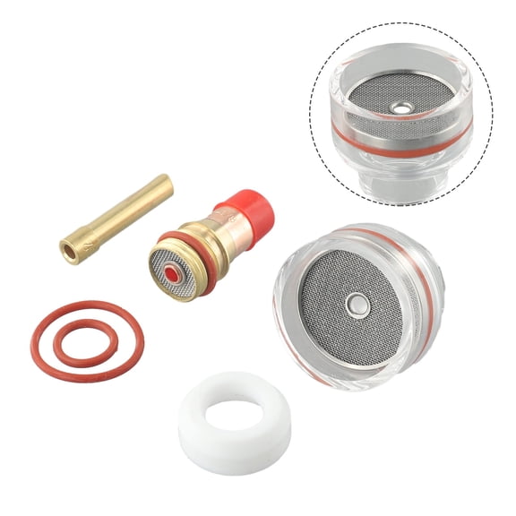 Homena Seamless Welding Experience TIG WP Welding Torch Kit with Transparent Glass Cup Copper Collet Body for Flawless Welding Results