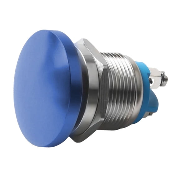 Homena Self Reset Mushroom Head Push Button Switch, 22mm Installation Hole, IP65 Waterproof and Dustproof, Suitable for Single Circuit