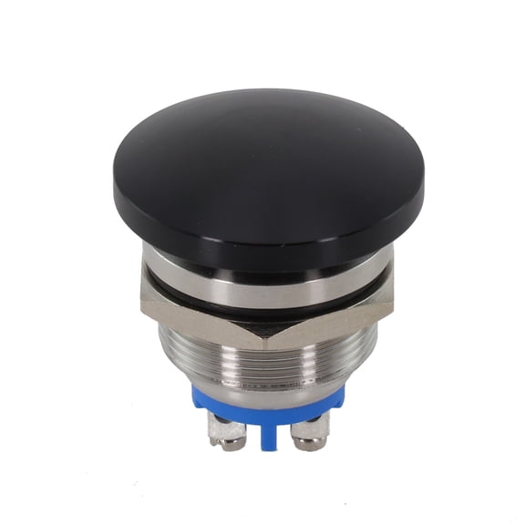 Homena Self Reset Mushroom Head Push Button Switch, 22mm Installation Hole, IP65 Waterproof and Dustproof, Suitable for Single Circuit