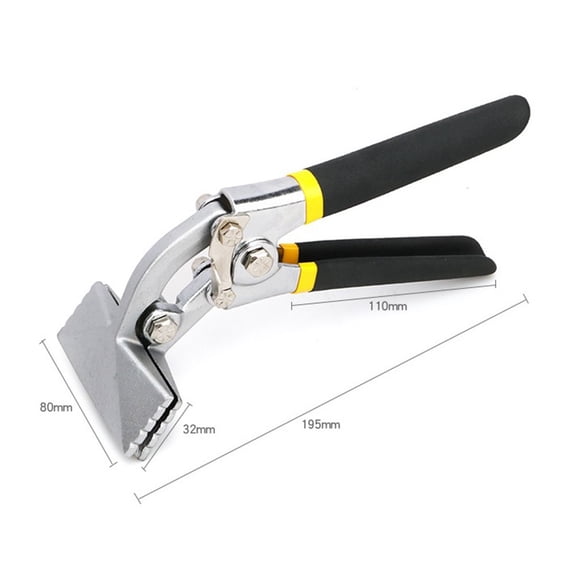 Homena Sheet Metal Hand Seamer 3 Inch 6 Inch Straight Jaw Manual Metal Bender Tool Offset Handle Hand Seamer Folding Bending Pliers