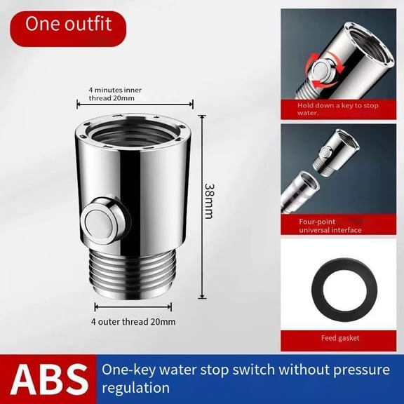 Homena Shower angle adjuster with 4-point split nozzle copper elbow Shower Regulator