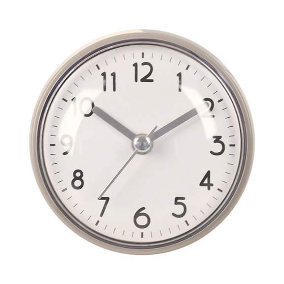 Homena Silent Quartz Clocks Sucker Wall Clock Anti-Fog for Kitchen Bathroom