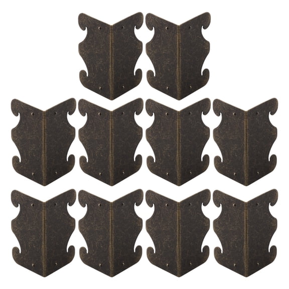 Homena Sleek Design Antique Corners Pack of 10 Pcs Stylish Protective Iron Brackets
