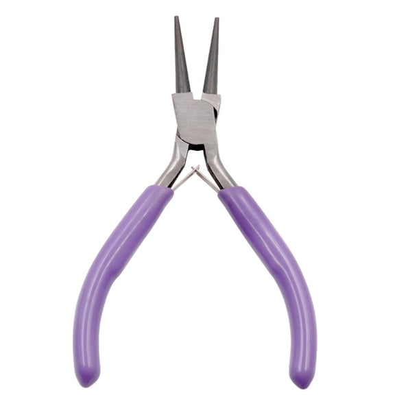 Homena Small Pliers Jewelry Accessories Repair Making Round Nose Needle Nose Pliers Stainless Steel Tong Head Hand Tool