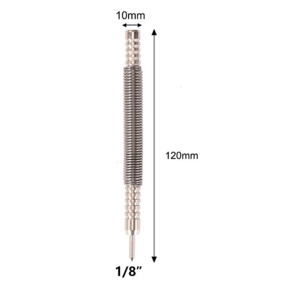 Homena Spring Tool Hammerless Nail Set Center Holes Punch Spring Loaded Marking Metal Woodwork Drill Bit Door Pin Removal Tool