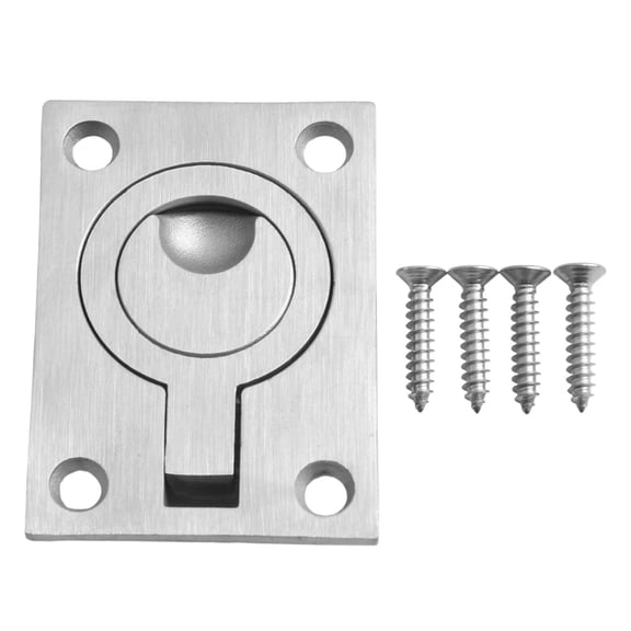 Homena Stainless Steel Concealed Handle Finger Flush Ring Pull Handle Cupboard Cabinet Trap Door Embedded Sliding Door Handle Hardware