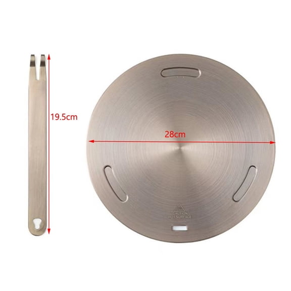 Homena Stainless Steel Heat Diffuser Plate Fits Induction Stoves 16cm 20cm 24cm 28cm