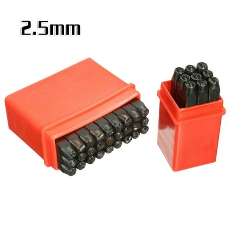 Homena Stamps Hand Tools Number & Letter Plastic Box 2/2.5/3/4/5/6/8mm Craft Marking