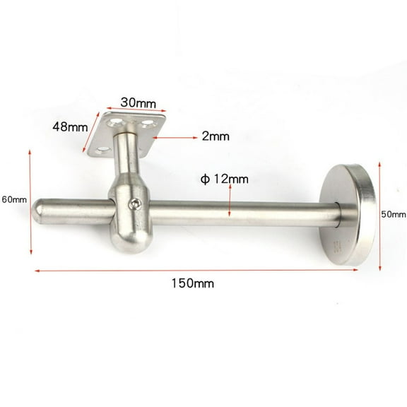 Homena Strong Handrail Bracket for Stair and Balcony Support with Adjustable Rod