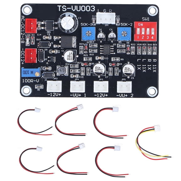 Homena TS VU003 VU Meter Driver Board Adjust VU Meter Driver Panel Backlight Test Meters Oscilloscope Electrical Equipment Part