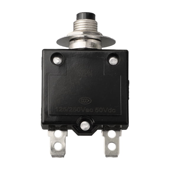 Homena Thermal Circuit Breakers 12-50V DC 125-250V Volt AC Overload Protection Push Button Thermal Cutout Switch Terminal Accessories
