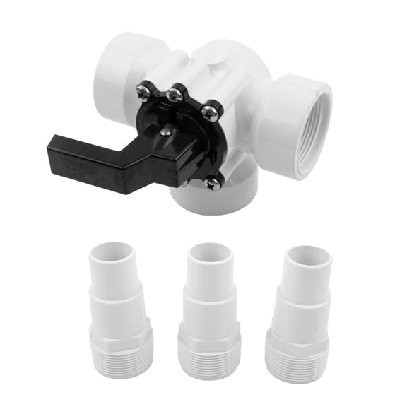 Homena Three Way Valve Pool Swimming Pool Swimming Pool Diverter Valve 360 Turning Handle 1/2 Inch - 3 Way -Slip Valve For Pools
