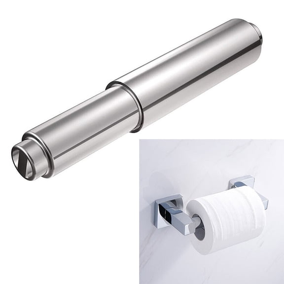 Homena Tissue Paper Stand Toilet Paper Roller Easy To Store Lightweight Plated Silver Color Wall Mounted Bathroom Storage