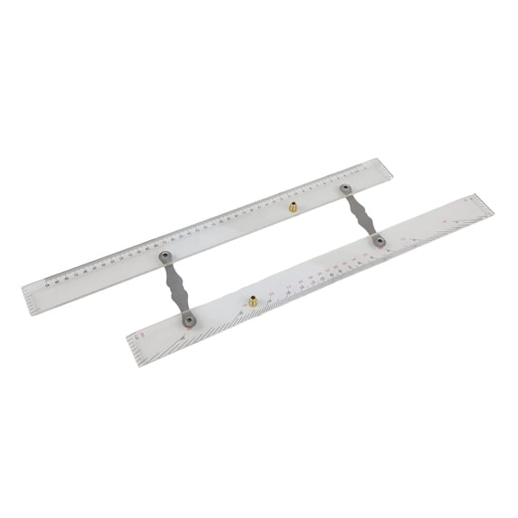 Homena Transparent Navigation Tool 45cm Sturdy Parallel Ruler for Chart Division