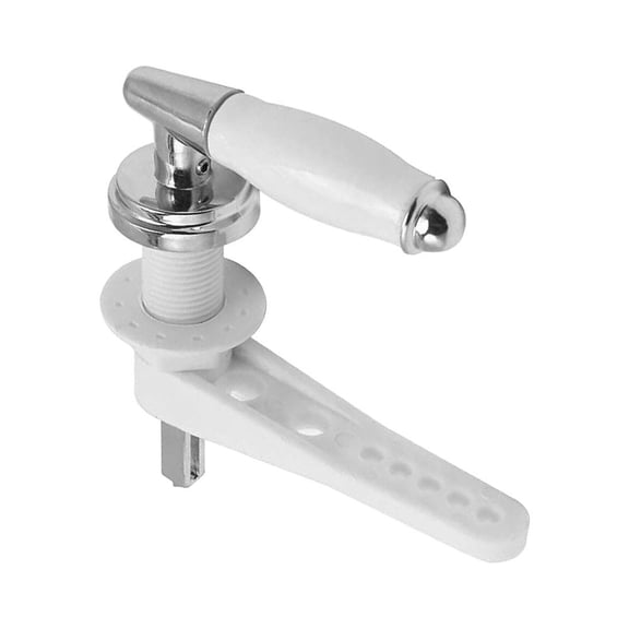 Homena Universal Toilet Tank Flush Lever Handle Chrome Toilet Wrench Iron Handle Toilet Wrench Water Tank Accessories Bathroom Fixture