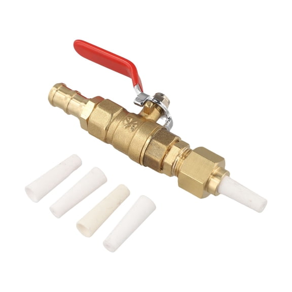 Homena Valve Type Sandblaster Tool with 4 Replacement Nozzle Tips High Carbon Steel