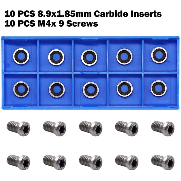 Homena Versatile Ci5 89mm Round Carbide Insert Cutter For Woodworking Pack Of 10