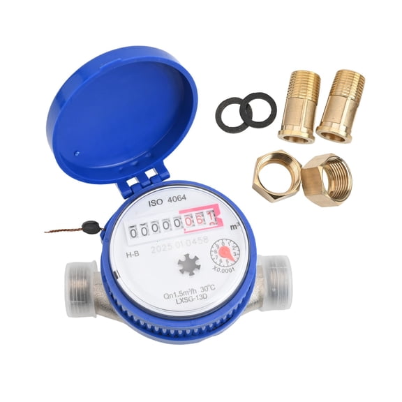 Homena Water Meter 12in Compact Design for Easy Reading in Homes and For Gardens