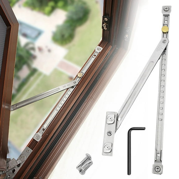 Homena Window Sliding Wind Bracing Limiter Windproof Support Rod Sliding Door Stop Children Safety Lock Restrictor Window Wind Support