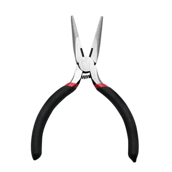 Homena Wire Pliers 5in Spring Type Needle Nose Pliers Cutting Nipper Wire Plier