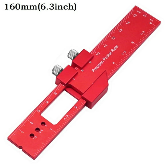 Homena Woodworking Tools Ruler Scriber Scribing Gauge Measuring Metric Imperial Scales