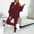 thumbnail image 1 of Homenesgenics 2-Piece Lounge Set Women Sweat Suit Hoodie and Leggings Casual and Comfortable Sweatshirt 3 Piece Suit Pink XXXL, 1 of 4