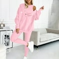 thumbnail image 1 of Homenesgenics 2-Piece Lounge Set Women Sweat Suit Hoodie and Leggings Casual and Comfortable Sweatshirt 3 Piece Suit Pink XXXL, 1 of 4