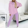 thumbnail image 1 of Homenesgenics 2-Piece Lounge Set Women Sweat Suit Hoodie and Leggings Casual and Comfortable Sweatshirt Piece Suit Purple XL, 1 of 6