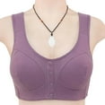 thumbnail image 1 of Homenesgenics Bras for Women Embroidered Glossy Comfortable Breathable Bra underwear No Rims Womens Clothes under $8, 1 of 5